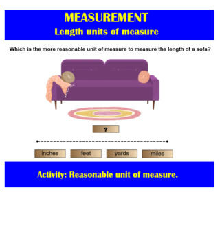 Preview of Measurement - Length: Units of measure
