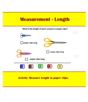 Preview of Measurement (Length) What is the length of the object?