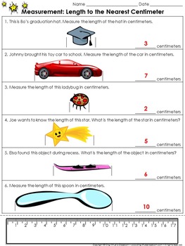 measurement length to the nearest centimeter practice sheets king virtue