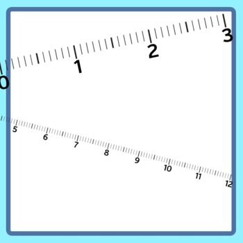 Measurement Lines / Number Lines with Twelfths Math Clip Art Commercial Use