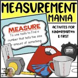 Measurement Mania Standard & Non Standard Units for Kinder