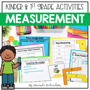 Preview of Nonstandard Measurement Activities First Grade, Measuring Length, Area, Weight