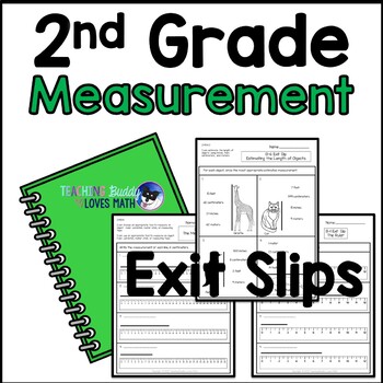 Preview of Measurement Math Exit Slips 2nd Grade