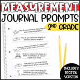 Measurement Math Journal Prompts - 2nd Grade