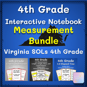 Preview of Measurement Math SOLs 4.7, 4.8, and 4.9 Interactive Notebook