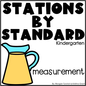 Preview of Measurement Math Stations Kindergarten