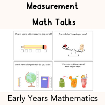 Preview of Measurement  Math Talks | Early Years