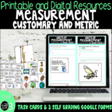 Measurement Math Test Prep Printable and Digital Google Forms