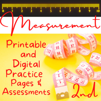 Preview of Measurement Math Worksheets for 2nd Grade