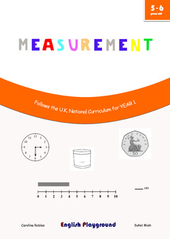 Preview of Measurement - Maths Workbook for 5 and 6 years old - Compatible with Year 1 UK