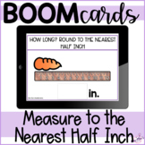 Measurement: Measure to the Nearest Half Inch: Boom Cards