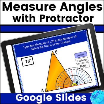 Preview of Measurement Measuring Angles 5th Grade Google Slides Distance Learning Resource