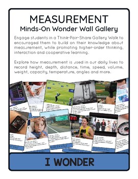 Preview of Measurement - Minds-On • I Wonder • Gallery Walk Posters