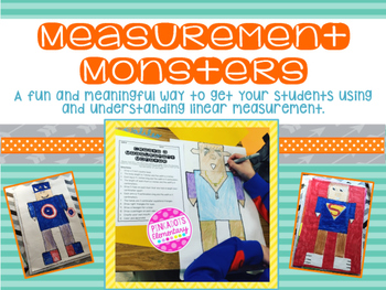Preview of Measurement Monsters: Linear Measurement Review w/ a Fun & Creative Project