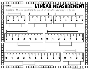 Measurement - Nearest 1/4 Inch Game and Printables by Lifesaver Resources