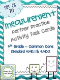 Measurement Partner Practice Activity Task Cards - Set of 30