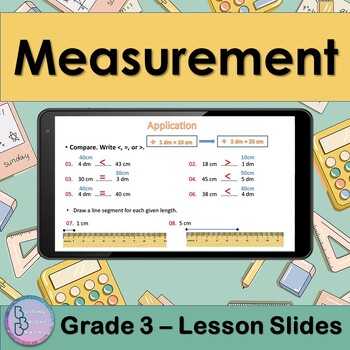 Preview of Measurement | PowerPoint Lesson Slides for 3rd Grade | Meter Liter Kilogram