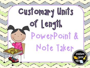 Preview of Measurement PowerPoint & Note Taker - Customary Units of Length