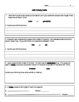 Preview of Measurement Practice