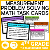 4th Grade Measurement Problem Solving Task Cards Word Prob