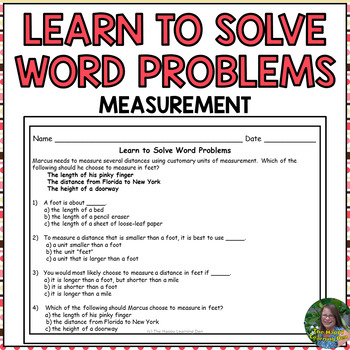 measurement problem solving year 3