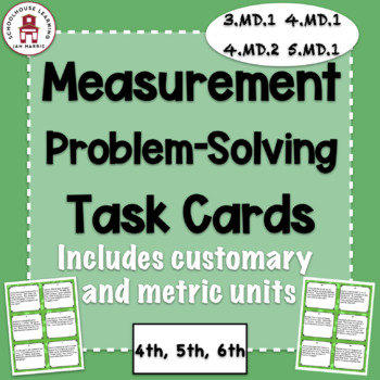 Preview of Measurement Problem Solving Task Cards