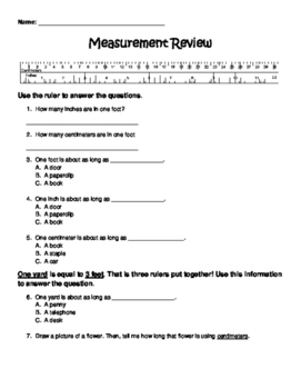 Preview of Measurement Review