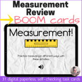 Measurement Review Digital Task Cards with BOOM Cards for 