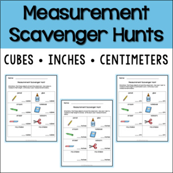 Preview of Measurement Scavenger Hunts