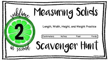 Preview of Measurement Scavenger Hunt
