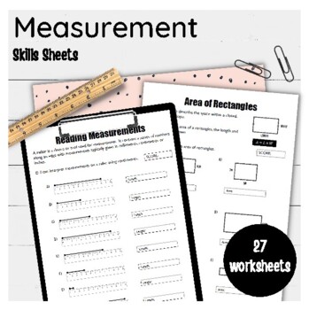 Preview of Measurement Skills Sheets