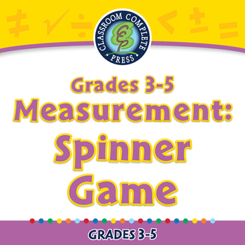 Preview of Measurement: Spinner Game - NOTEBOOK Gr. 3-5