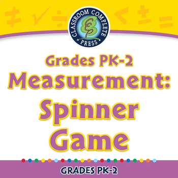 Preview of Measurement: Spinner Game - NOTEBOOK Gr. PK-2