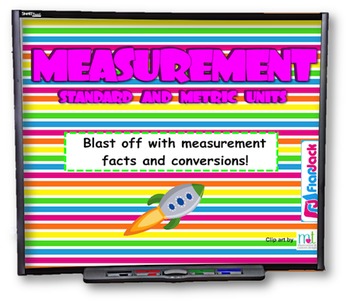 Preview of Measurement Standard and Metric Units SMART BOARD Game