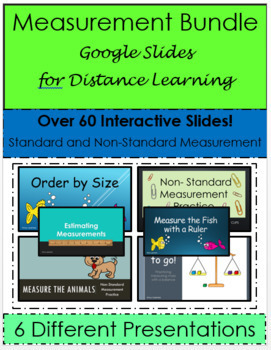 Preview of Measurement Starter Pack of Google Slides for Distance Learning