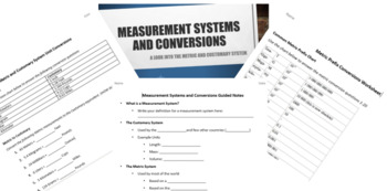 Preview of Measurement Systems and Conversions Bundle