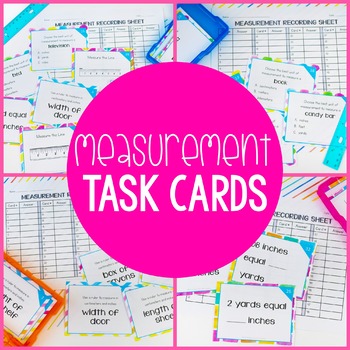 Preview of Measurement Task Cards - Linear Measurement & Reading a Ruler