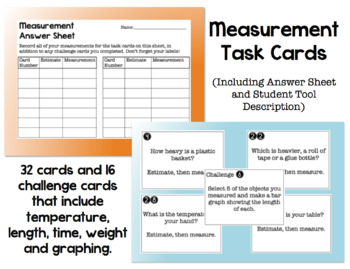 Preview of Measurement Task Cards