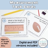 Measurement Task Cards (Math SOL 4.8) {Digital & PDF Included}