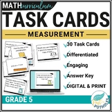 Measurement Task Cards: Metric Unit Conversions, Measuring