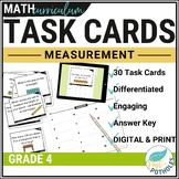 Measurement Task Cards: Metric Units, Angles, Area - Grade