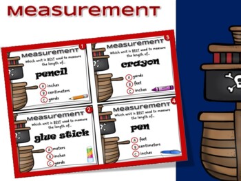 Preview of Measurement Task Cards | Units of Measure
