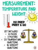 Measurement: Temperature and Weight