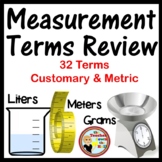 Measurement Terms Review I Measurement Terms Game