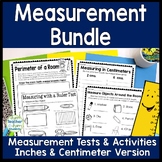 Measurement Test & Activity Bundle: Inch & Centimeter Test