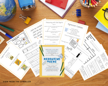 Preview of Measurement Theme Worksheets, Activities & Games Pre K and Kindergarten