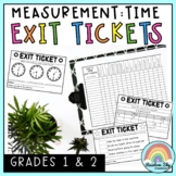 Measurement: Time Exit Tickets - Exit Slips - Math Assessm