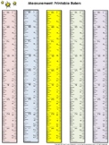 printable inch ruler teaching resources teachers pay teachers