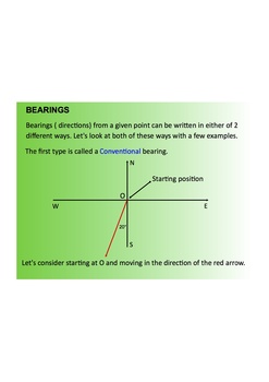 Preview of Measurement, Trigonometry and Bearings, SmartNotebook