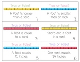 Measurement True or False Task Cards/Center